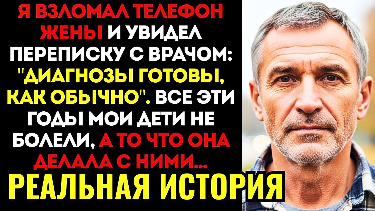 Я НАШЁЛ В ТЕЛЕФОНЕ ЖЕНЫ ПЕРЕПИСКУ С ВРАЧОМ и узнал, что мои дети НЕ БОЛЕЛИ, а она их просто...