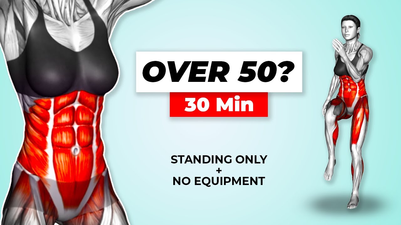 Over 50? Fix a Flabby Stomach With This 30-Min Standing Workout