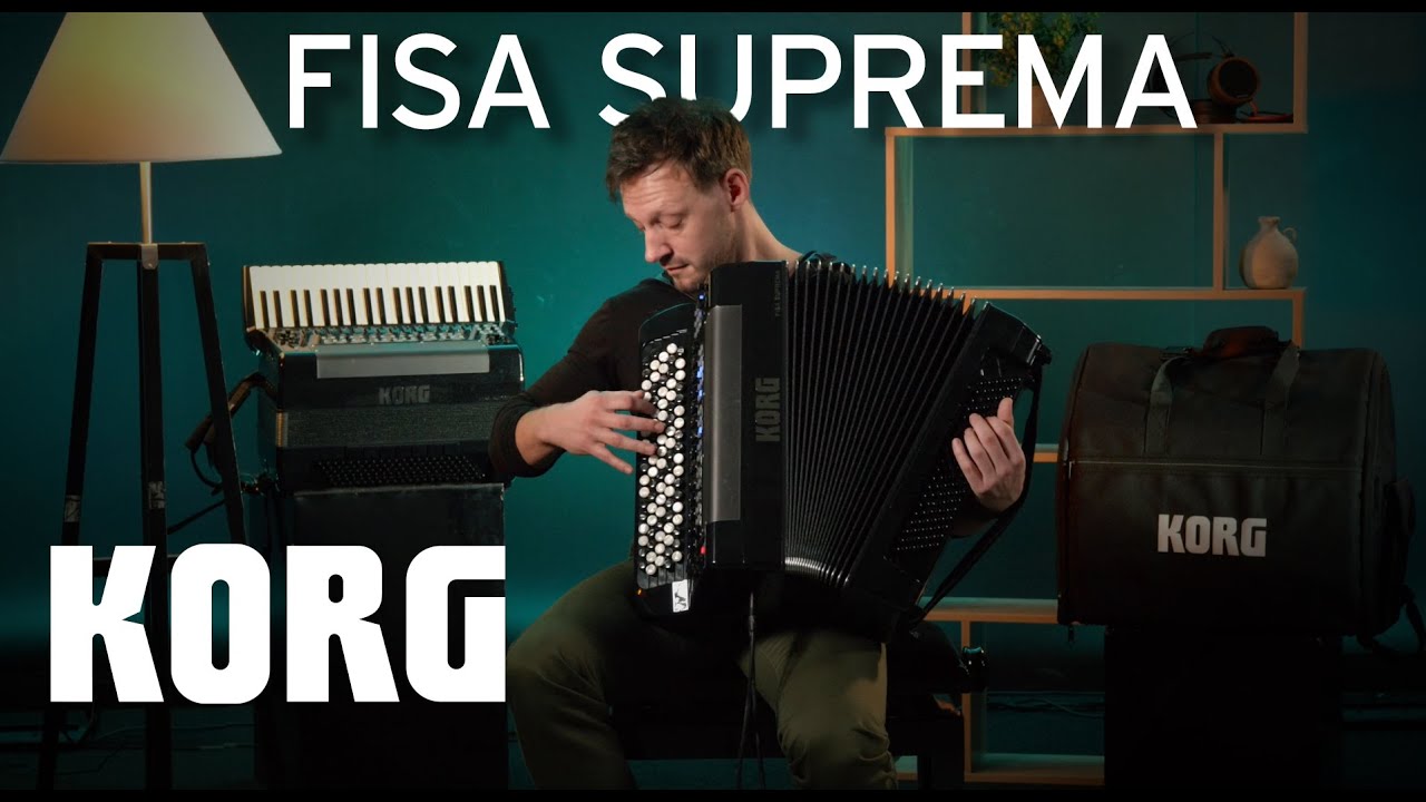 Démonstration de l'accordéon FISA SUPREMA de KORG avec Erwan Mellec (vidéo de La Boite Noire)