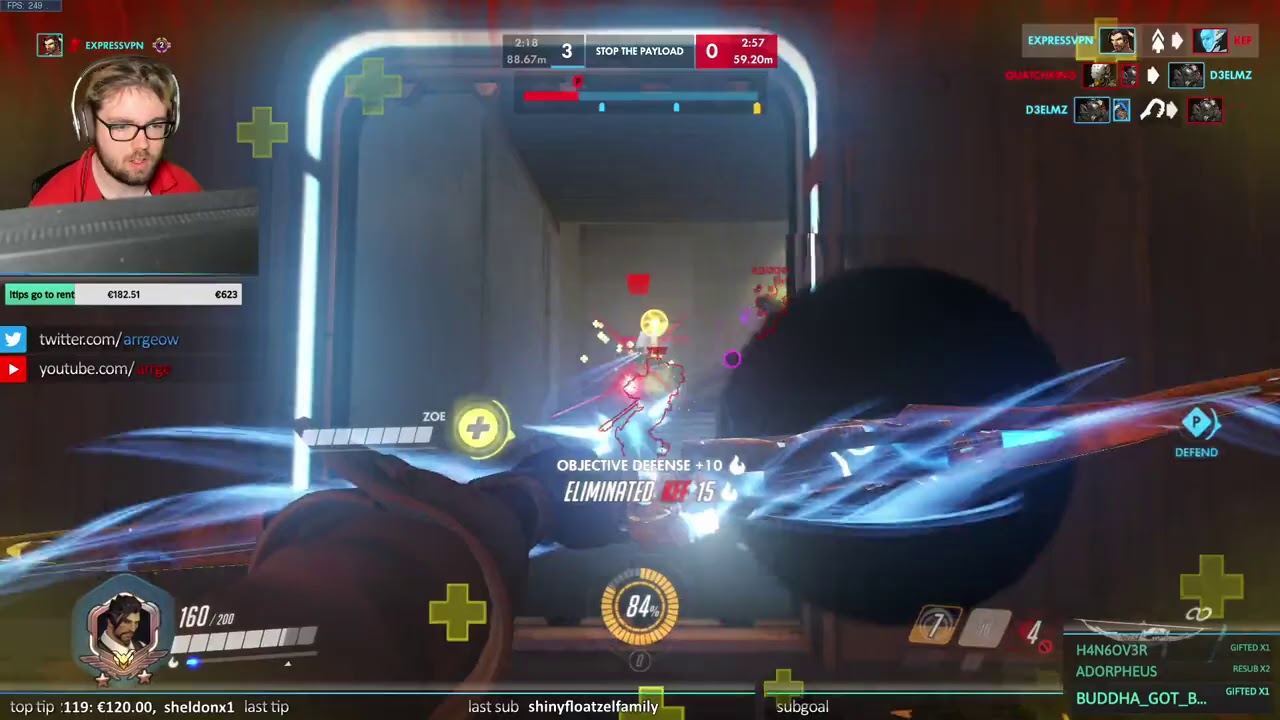 46 ELIMS! ARRGE HANZO GAMEPLAY OVERWACTH SEASON 25 TOP 500