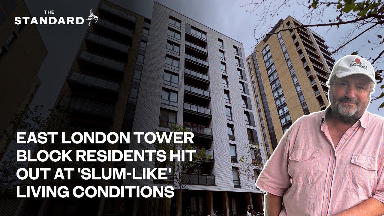 East London tower block residents hit out at 'slum-like' living conditions after water shortage