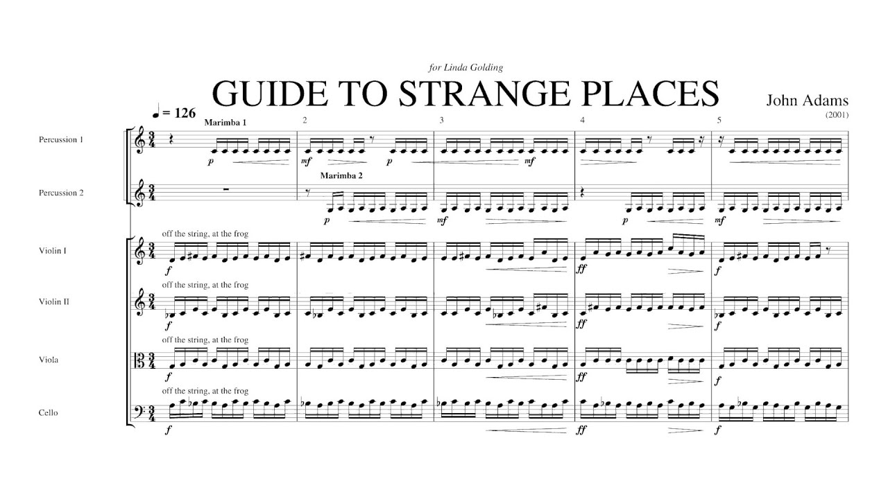 [Score] John Adams - Guide to Strange Places (2001) for orchestra