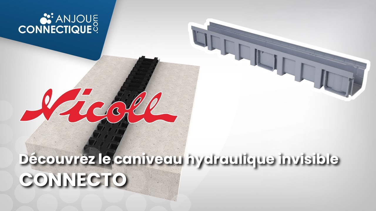 Tutoriel : Comment poser un caniveau hydraulique CONNECTO de Nicoll
