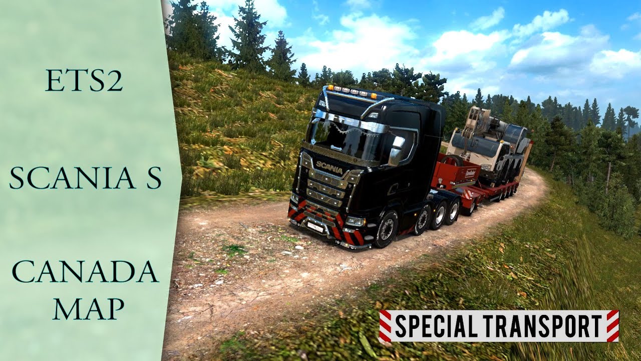 ETS 2 1.35 | SPECIAL TRANSPORT : Canada Map (+ profile)