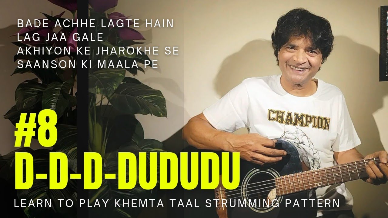 Learn to play strumming pattern based on Khemta Taal | D-D-D-DUDUDU | Sound of Plectrum