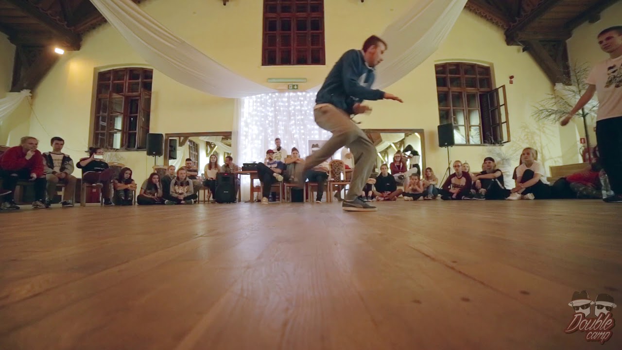 DOUBLE CAMP 2017   Hip Hop 1vs1 Top16 Piotr Pietruch Pilipienko vs Maciej Zawadzki