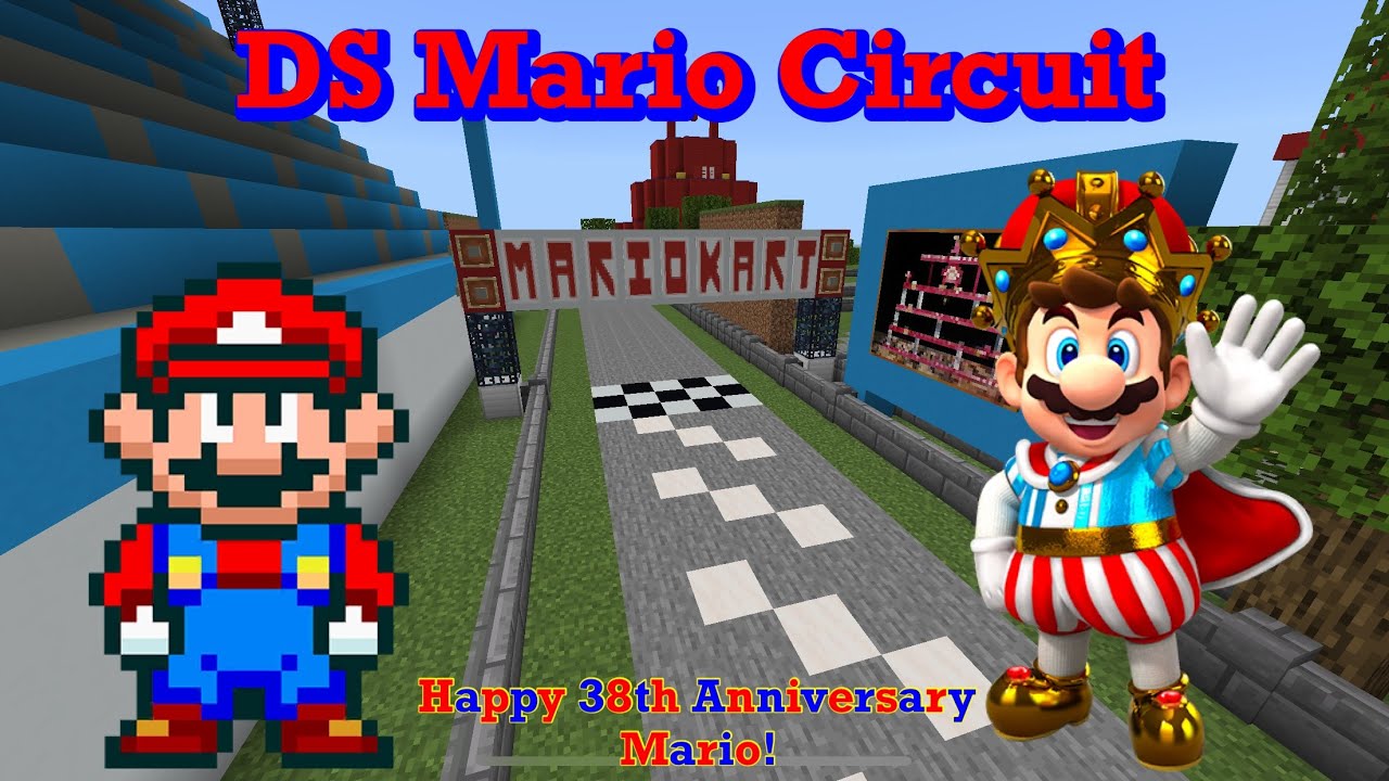 Mario Kart in Minecraft DS Mario Circuit
