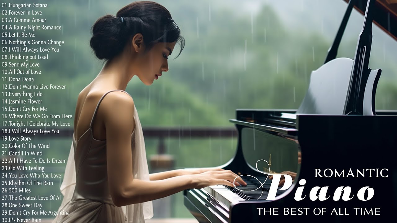 Beautiful Piano Love Songs Collection - Best Old  Love Songs 80s 90s - Relaxing Instrumental Music