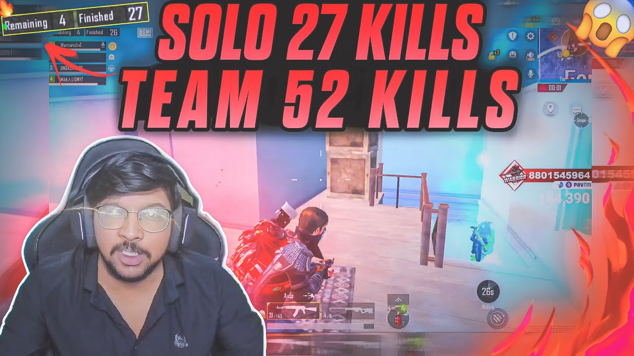 Solo 27 Kills 🤯 Team 52 Kills 🤯 | Full Fire Gameplay 🔥 | 