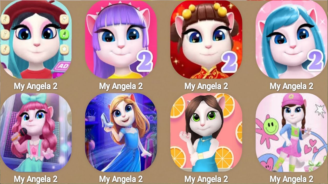 My Talking Angela explore the jumps of Angela 2 mid-autumn outfit...
