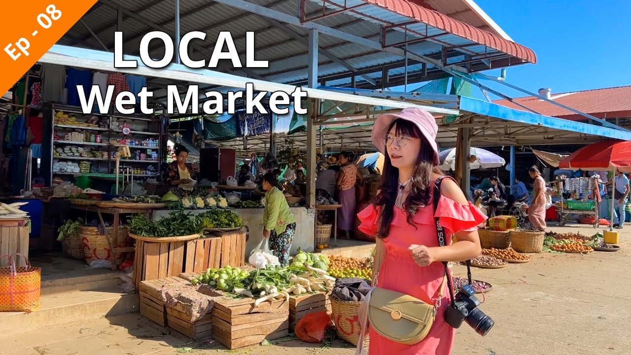 [EngSub] 🇲🇲 Visit to the Wet Market and Famous Places in Thiripyitsaya on the Last Day | သီရိပစ္စယာ