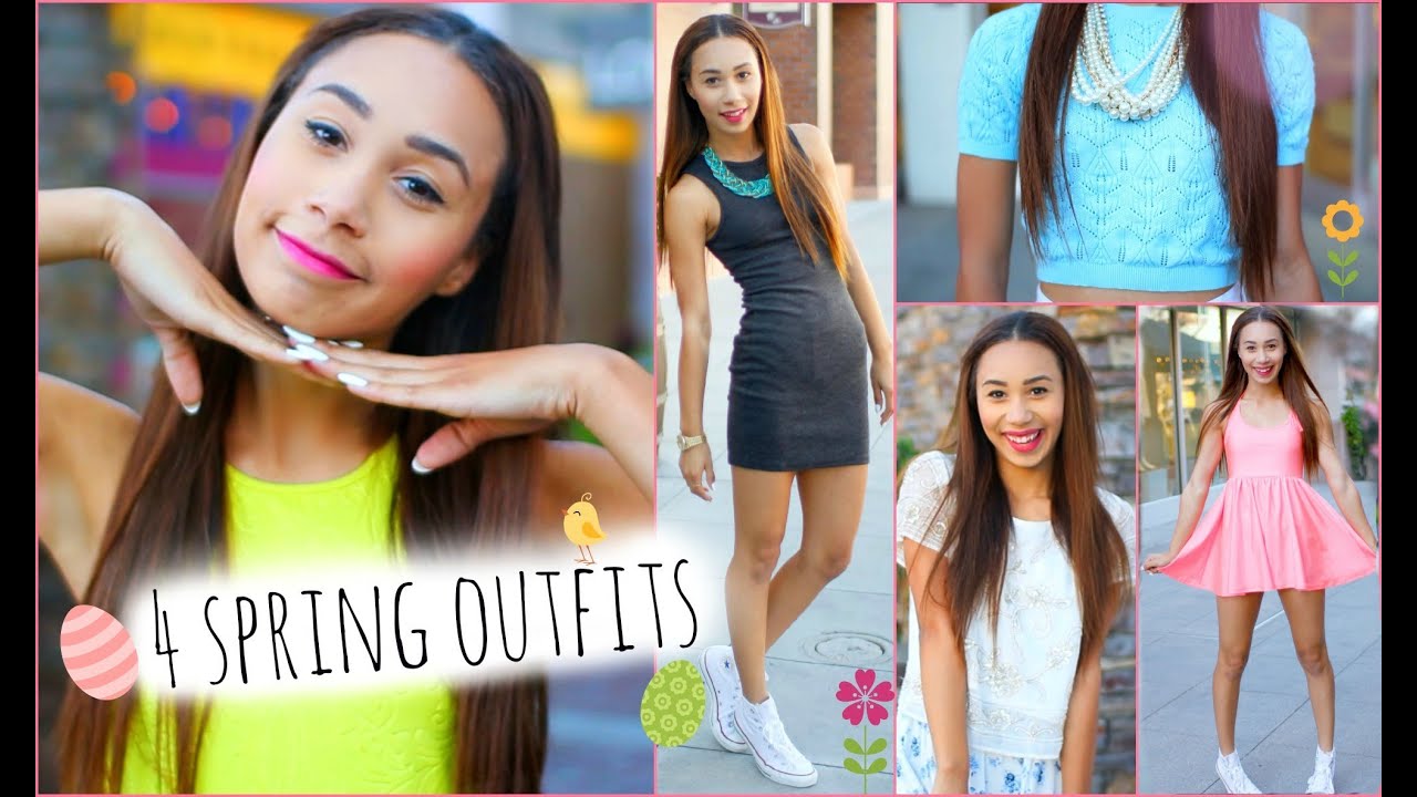 5 Cute and Affordable Outfit Ideas For Spring! ☼ School, Dates, Church + more! | MyLifeAsEva