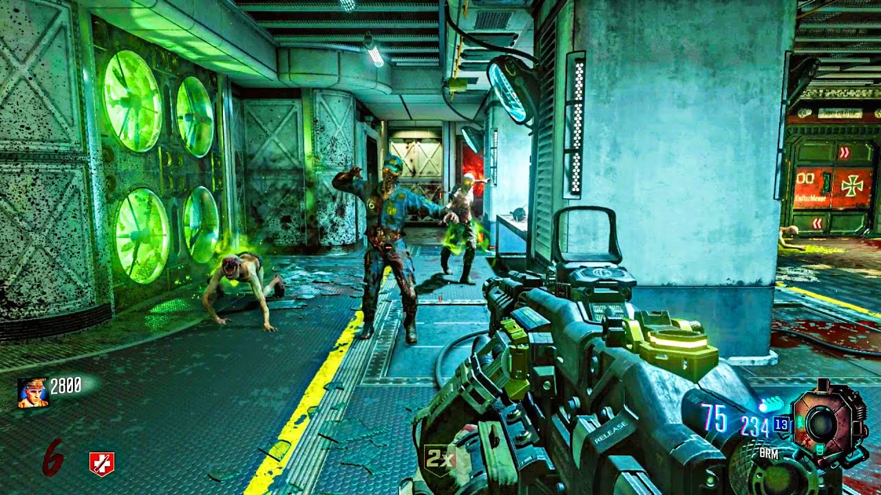 CALL OF DUTY BLACK OPS 3 ZOMBIES: MOON GAMEPLAY! (NO COMMENTARY)