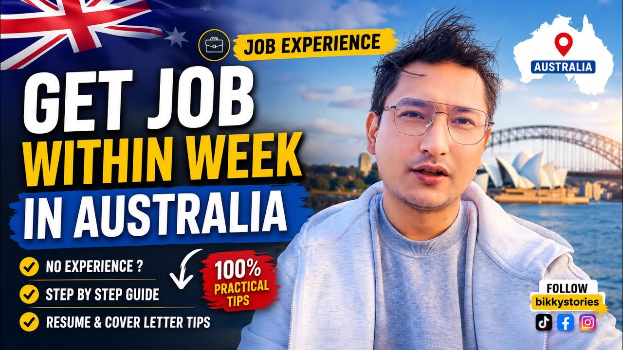 Get Job Within a Week in Australia 🇦🇺 | Real Job Experience & Tips