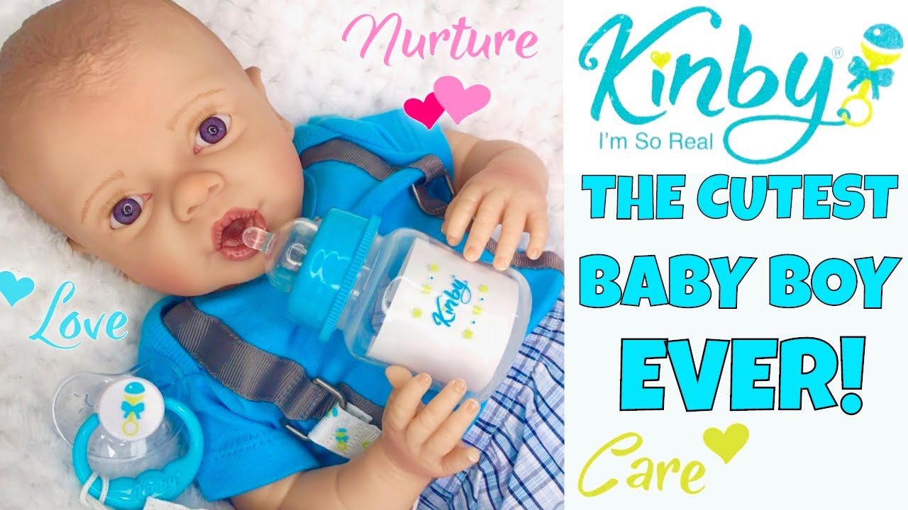 💙Kinby Boy Doll - Baby Nathan! 👶🏻Ultra Realistic Baby Doll Made From 3D Scans Of A Real Baby! 🤗