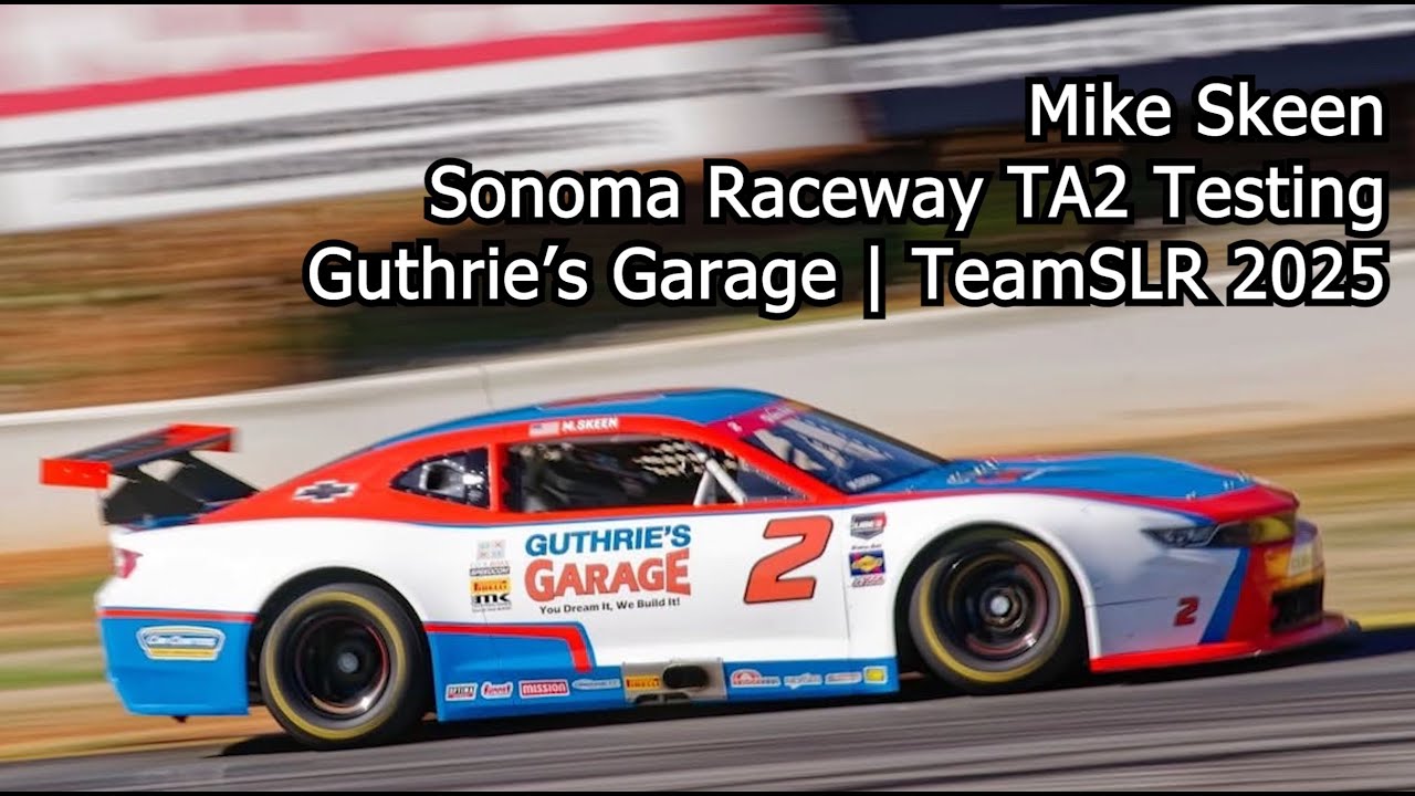 Mike Skeen: TA2 Testing At Sonoma Raceway (Helmet Cam)