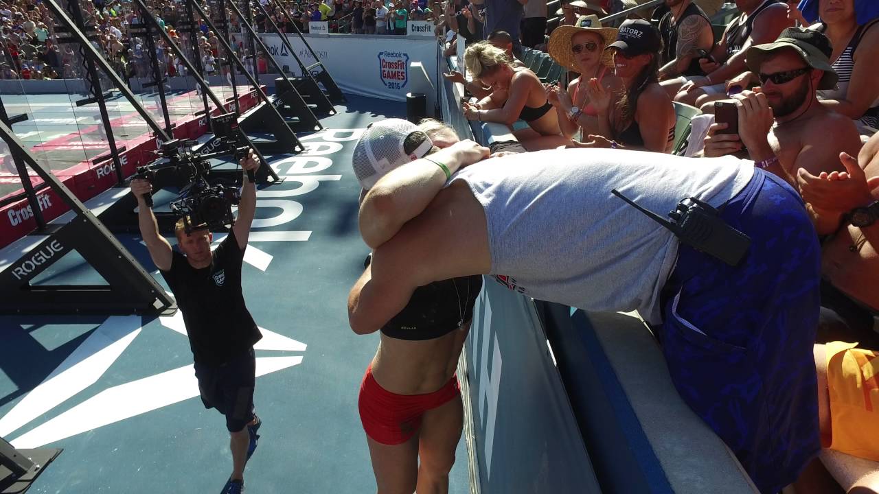 Katrin Davidsdottir Celebrates With Ben Bergeron