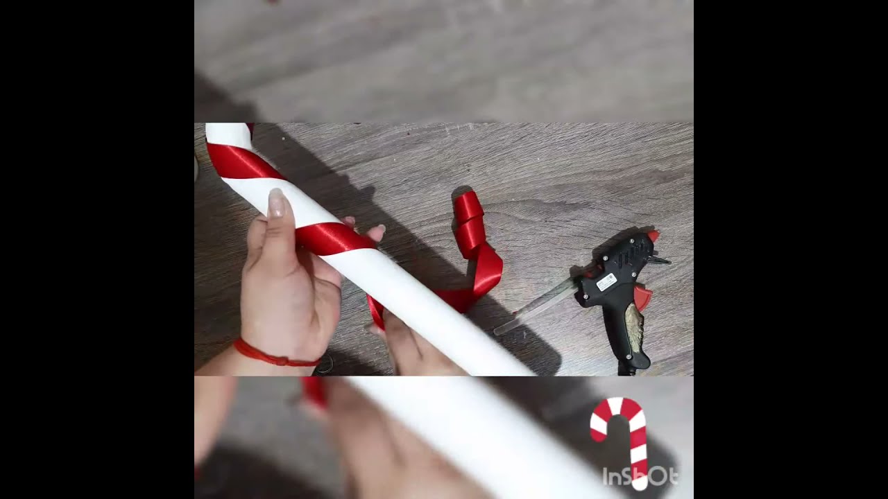 Bastoncitos navideños, con tubos de cartón ♻️♻️