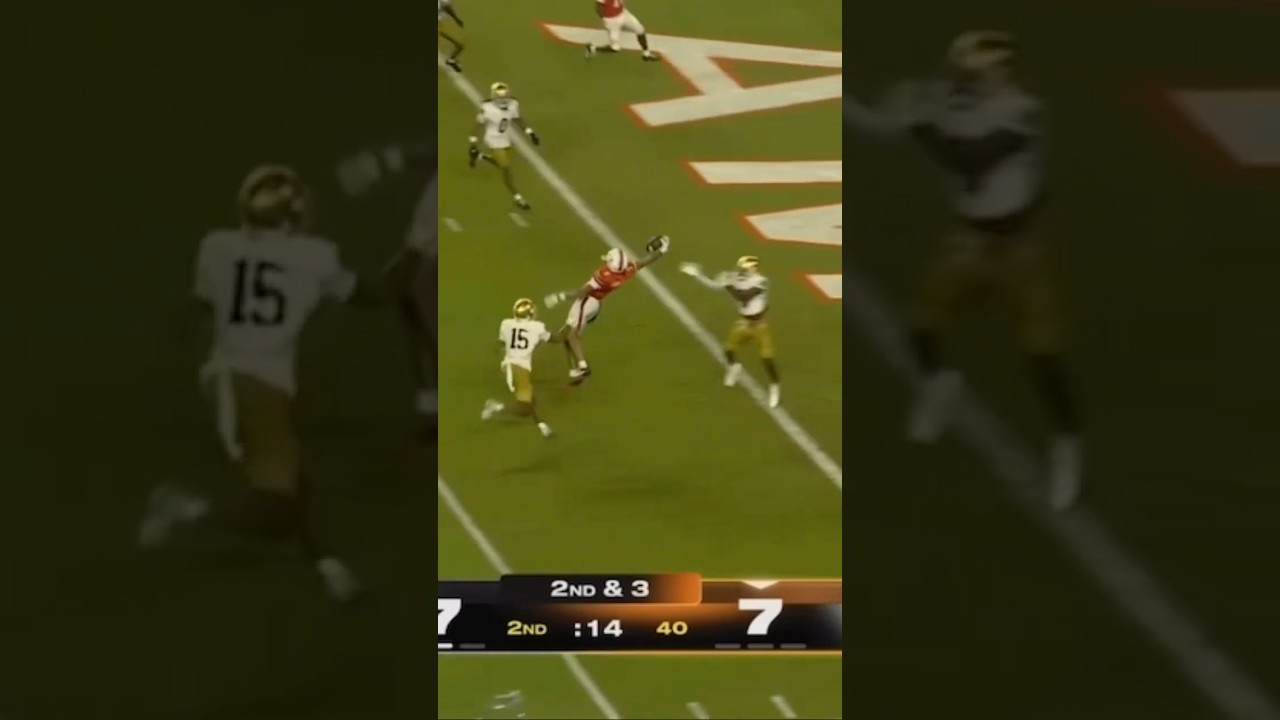 CJ DANIELS BEST CATCH OF 2025?!?! #notredame #umiami #cfb #cfb25 #football #shorts #305 #reels