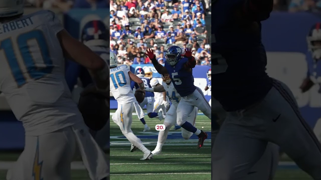 The boys up front got after it 🤙 #shorts #nfl #Giants #kayvonthibodeaux #brianburns #abdulcarter