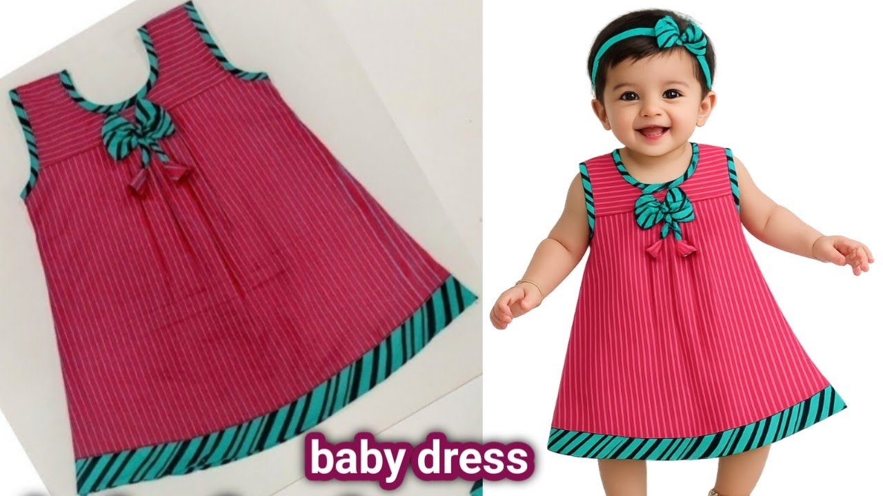 बच्चों का Summer के लिए बनाएं बहुत ही सुन्दर फ्राक | baby frock Cutting and Stitching 