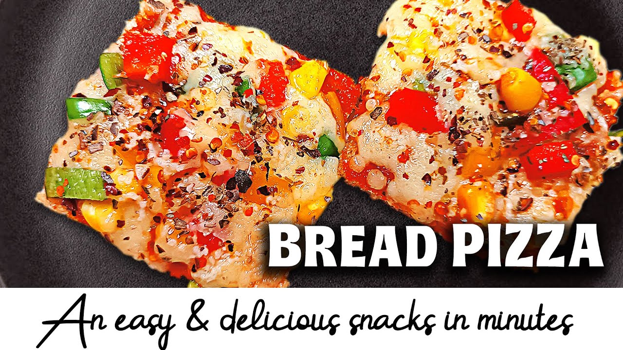 How to make bread pizza in minutes | Quick and Easy Bread Pizza Recipe | A yummy snack recipe