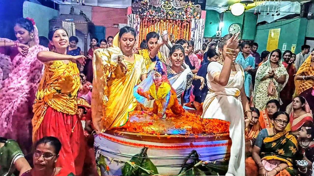 ISKCON - Bongaigaon, Devotees Dancing and celebrating Krishna Janmashtami