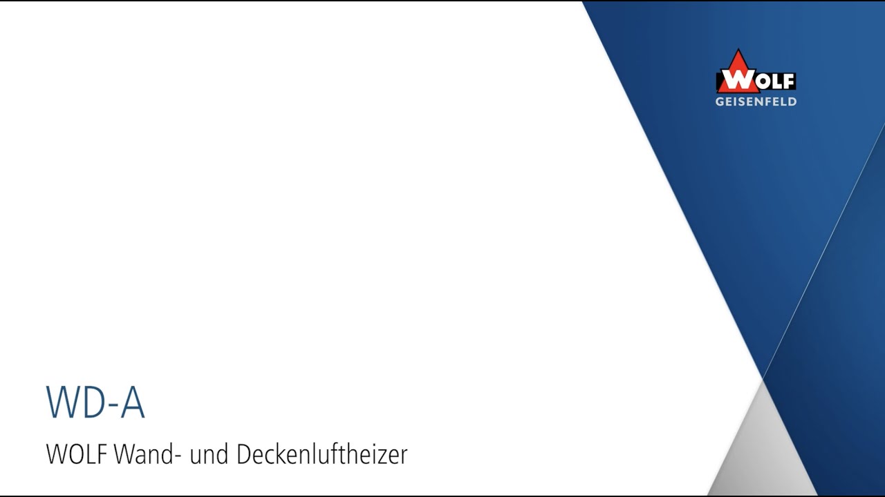 WOLF: WD-A &ndash;&nbsp;Wand- und Deckenluftheizer
