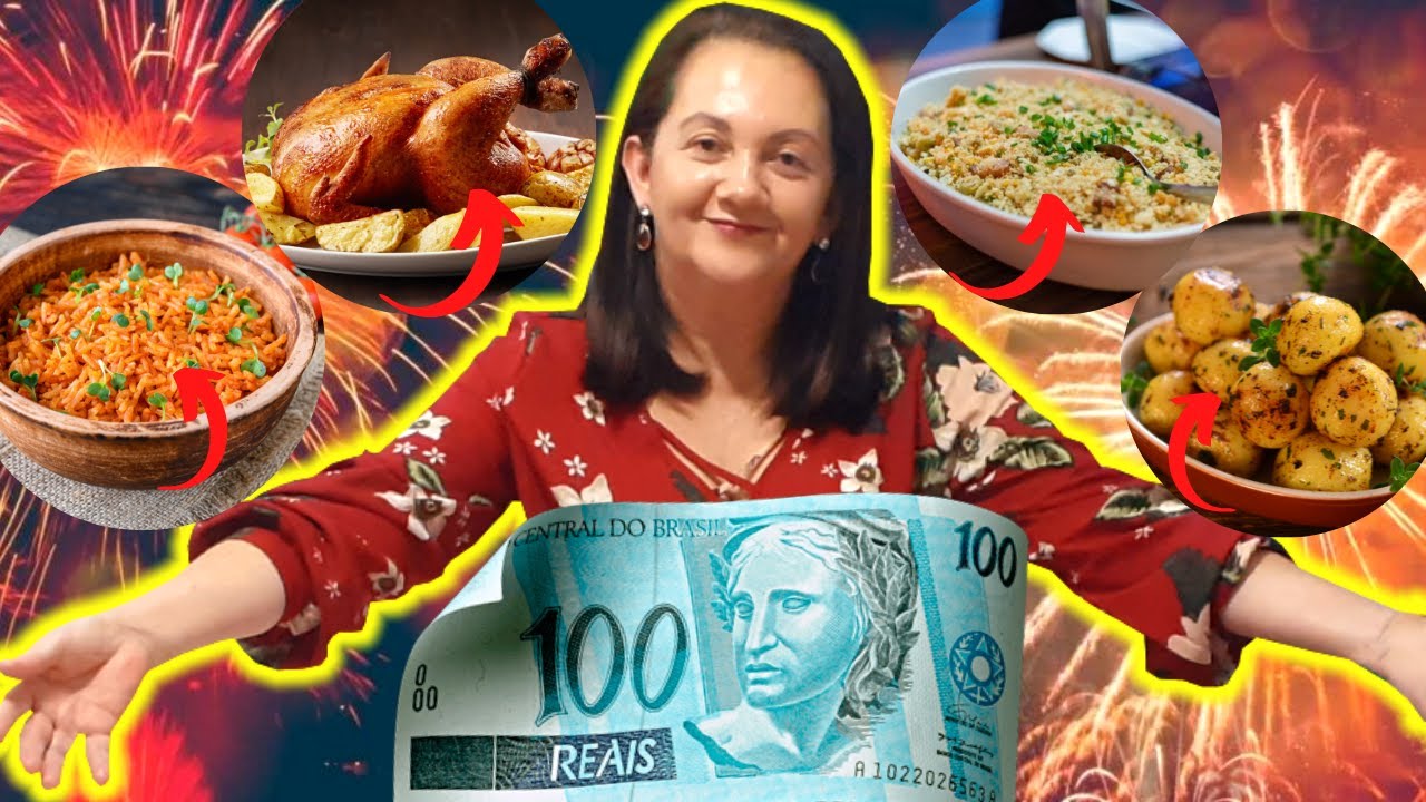 💖 CEIA DE NATAL E ANO NOVO COM 100 REAIS !! SERVE 6 PESSOAS  | Cozinhando com a Nena