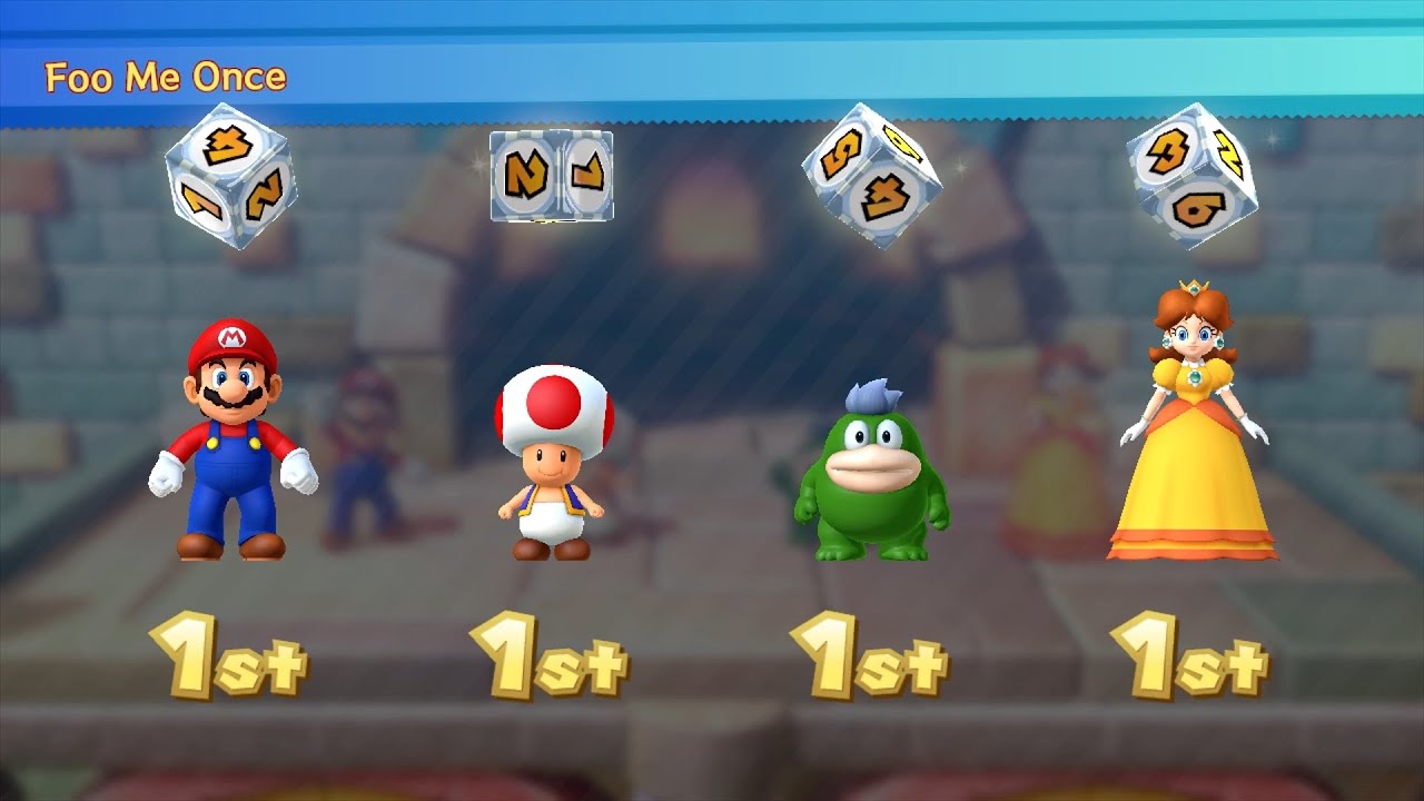 Mario Party 10 Mario Party #586 Mario vs Toad vs Spike vs Daisy Mushroom Park Master Difficulty
