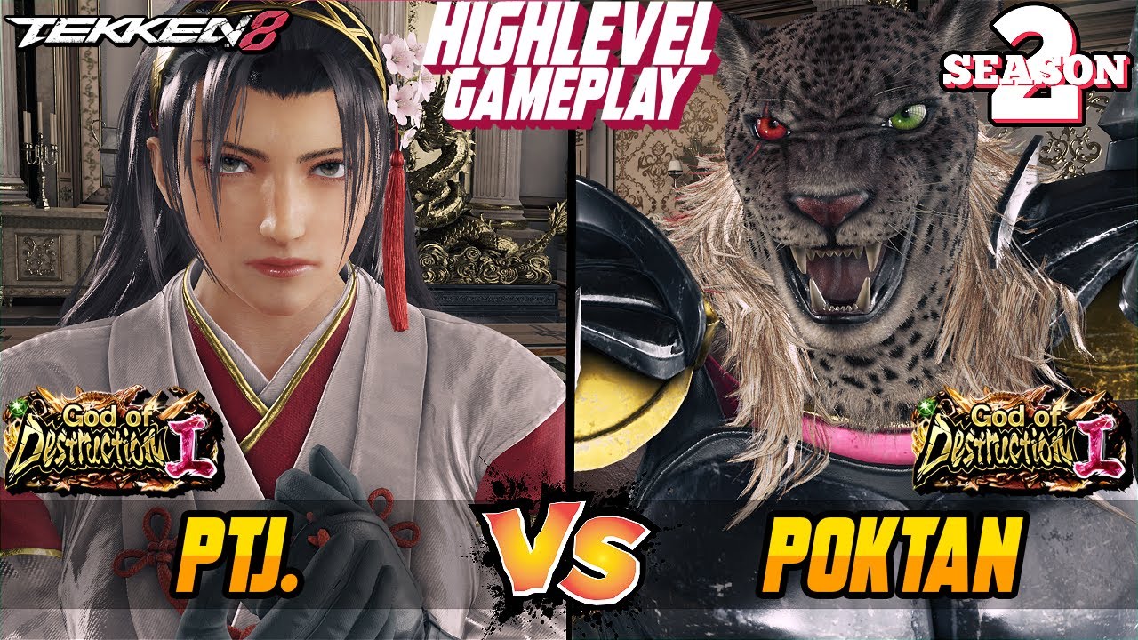 T8 &ndash; PTJ (Jun Kazama) vs POKTAN (Armor King) &ndash; Tekken 8 High Level Gameplay
