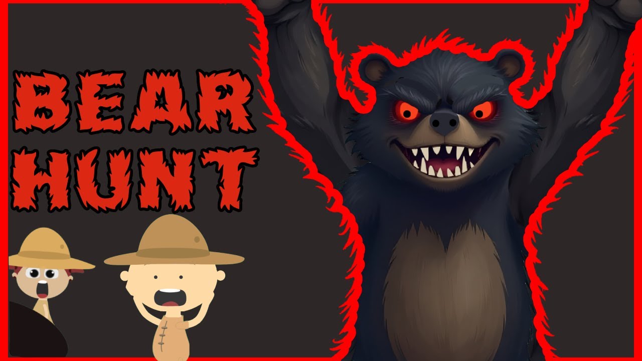 We're going on a BEAR hunt 🐻! Black bear cartoon adventure | Nursery preschool song!