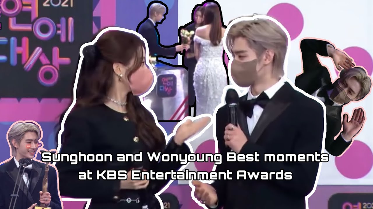 Sunghoon and Wonyoung Funny and Cute moments at Kbs Entertainment Awards 2021