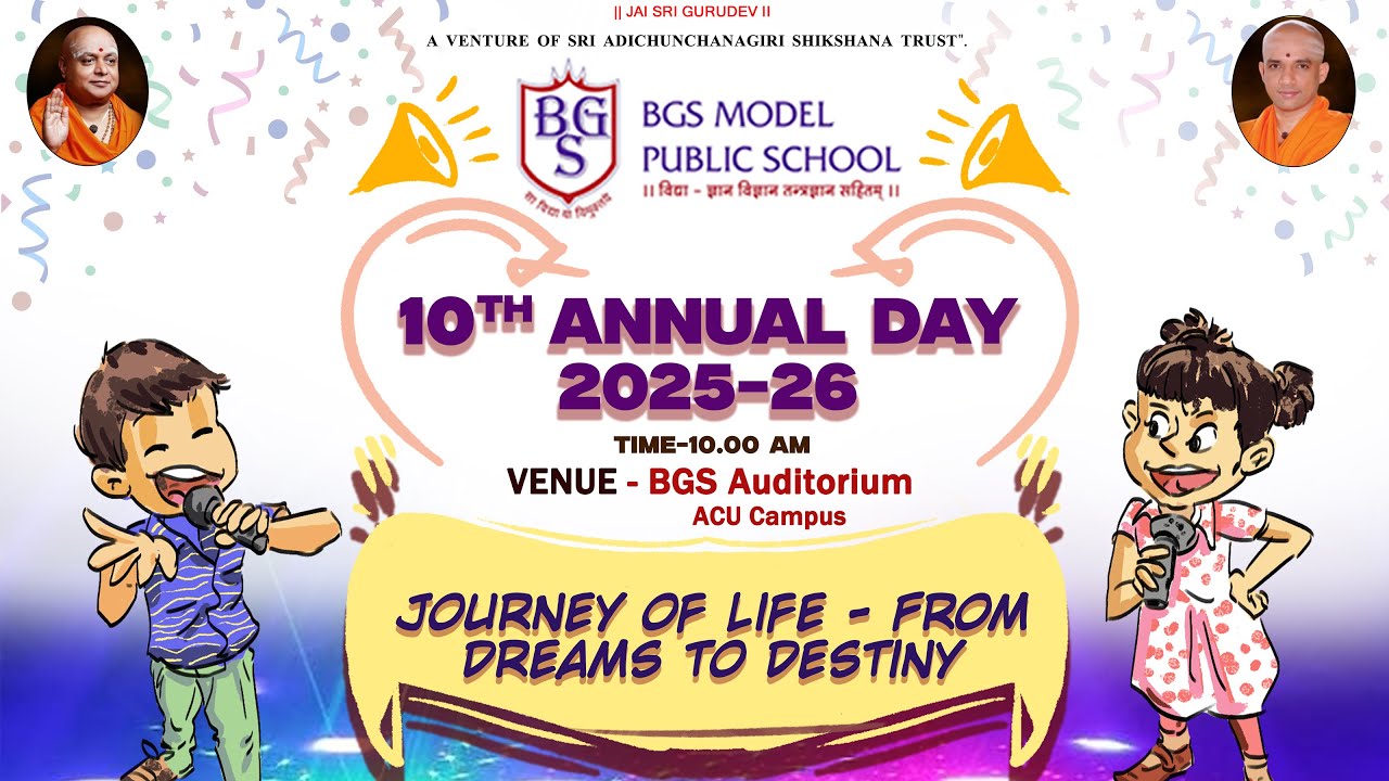 BGS Model Public School ||10TH ANNUAL DAY 2025-26 ||BGS auditorisum||ACU Campus||