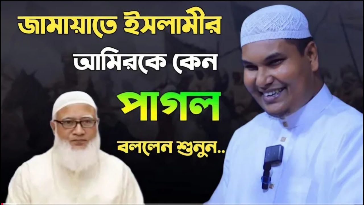 জামাত ইসলামী আমিরকে কেন পাগল বললেন। আকবর বিন আবেদ।
