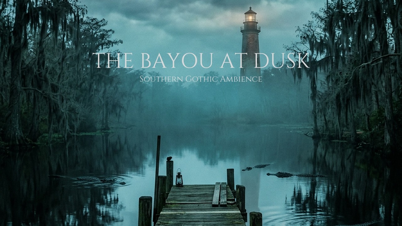 The Bayou at Dusk | Southern Gothic Ambience – Cinematic Rain & Fog