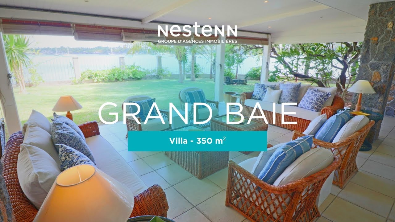 Sublime villa contemporaine en bord de mer située à Grand Baie - À LOUER