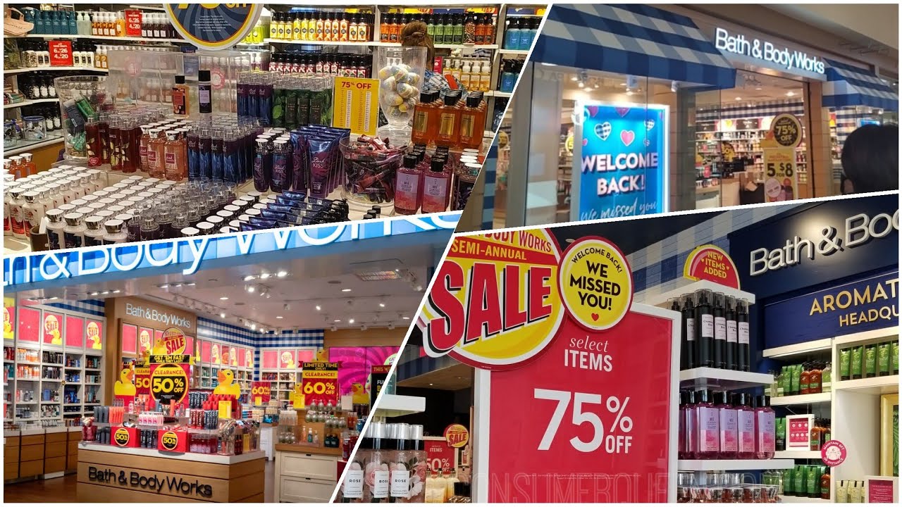 semi annual sale at bath and body works اخيرا المول فتح وتخفيضات باث اند بودي السنويه من50% ل 75%