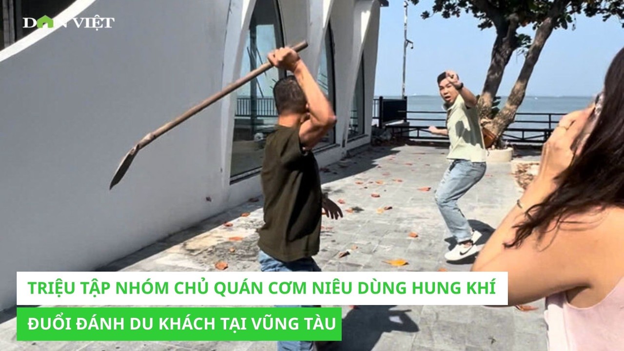 Triệu tập nh&oacute;m chủ qu&aacute;n cơm ni&ecirc;u d&ugrave;ng hung kh&iacute; đuổi đ&aacute;nh du kh&aacute;ch tại Vũng T&agrave;u