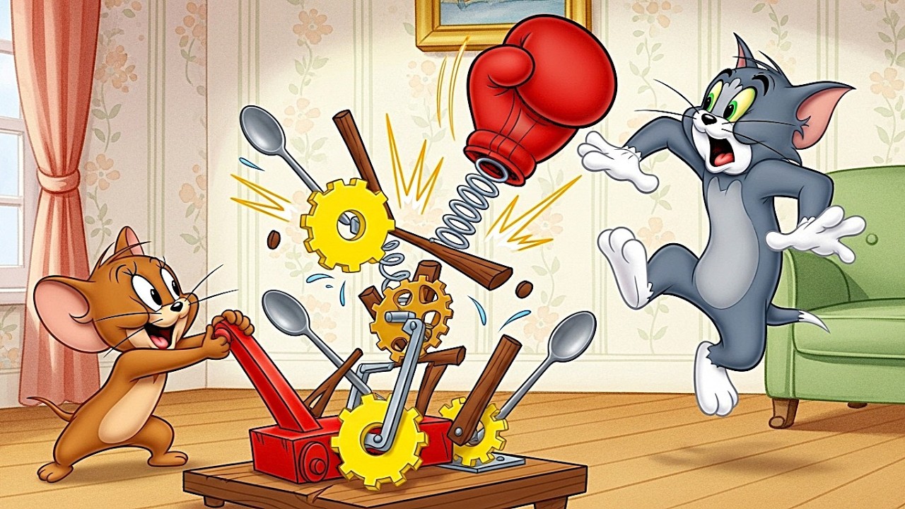 Tom and Jerry's Machine Mania 📠|  A normal Fight between Tom and Jerry...🙃