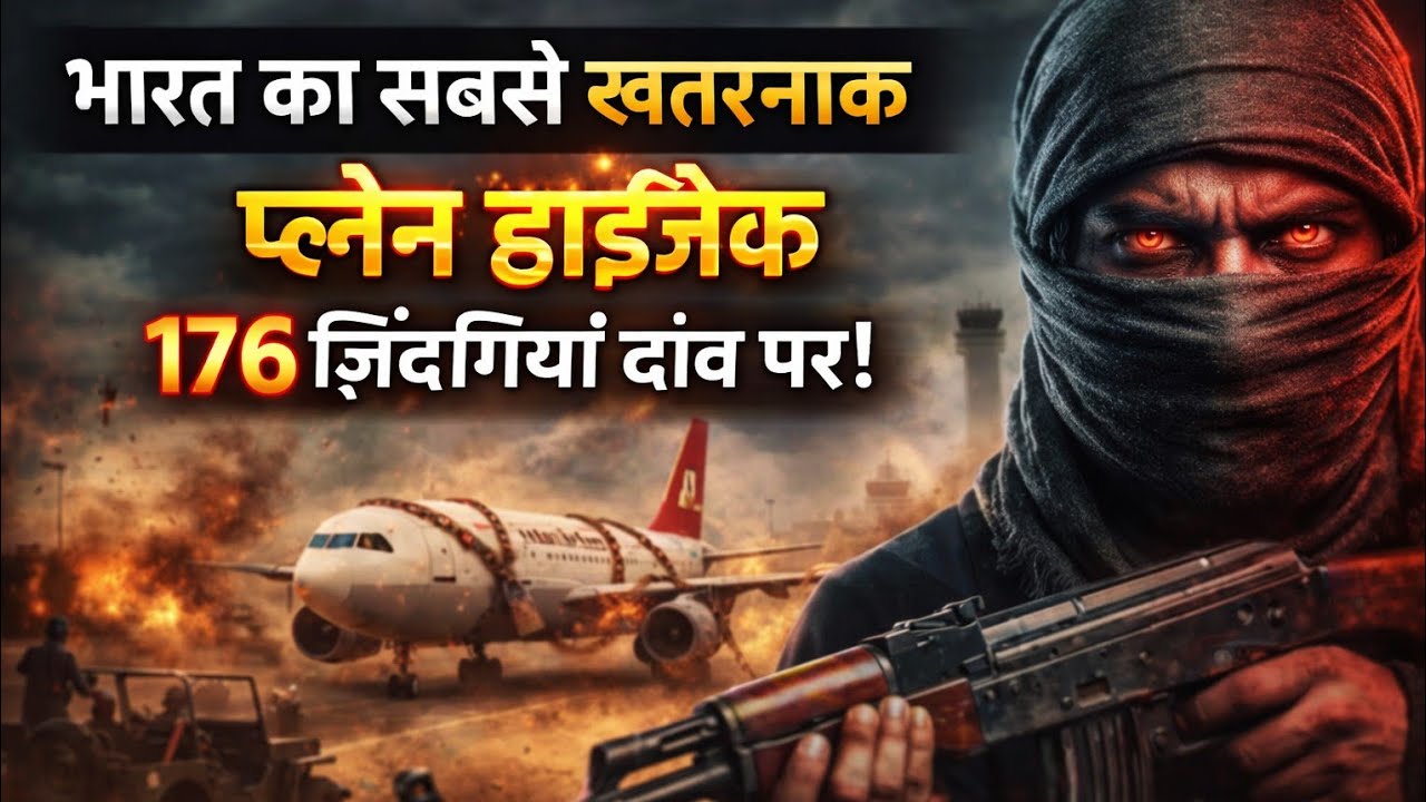 भारत का सबसे खतरनाक प्लेन हाईजैक – 176 ज़िंदगियां दांव पर खेल पलटा सिर्फ 30 सेकेंड में ।