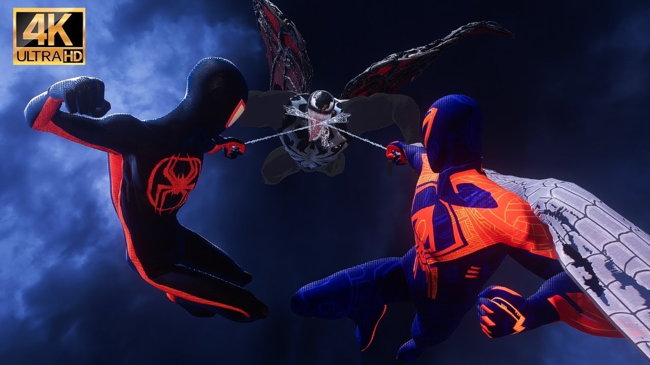 ATSV Spider-Man 2099 & Miles Morales Vs Spider-Verse Venom - Marvel’s Spider-Man 2 (4K60FPS) 