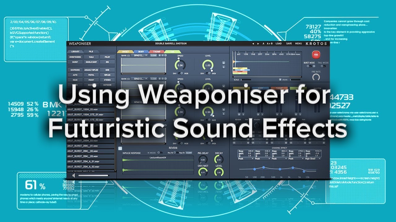 Using Weaponiser for Futuristic Sound Effects