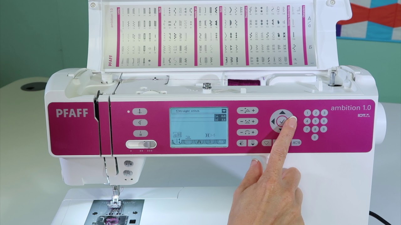 Pfaff ambition 1.0 4 Machine Overview