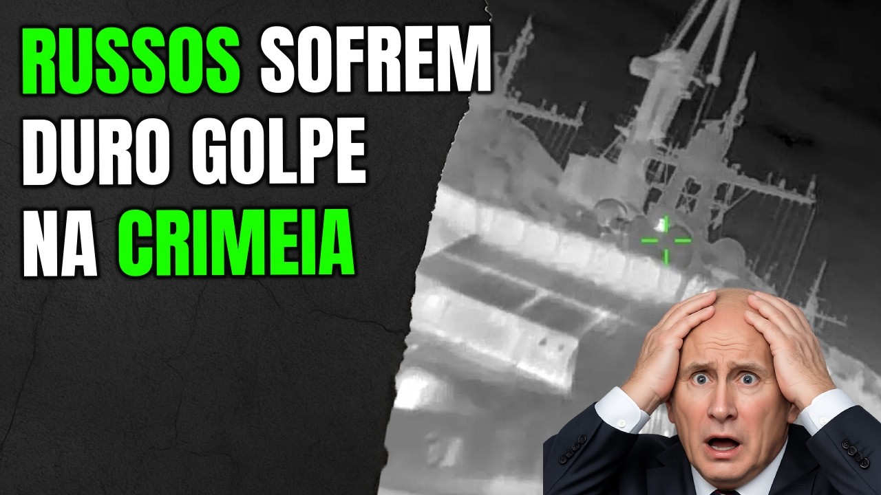 Russos sofrem duro golpe na Crimeia e perdem aviões e navios durante ataque surpresa da Ucrânia
