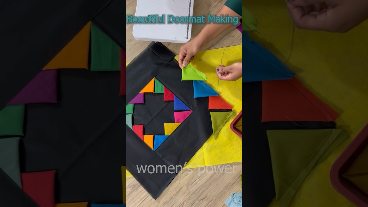 ♻️ Doormat making at home 🏠 #shorts #amazing ♻️