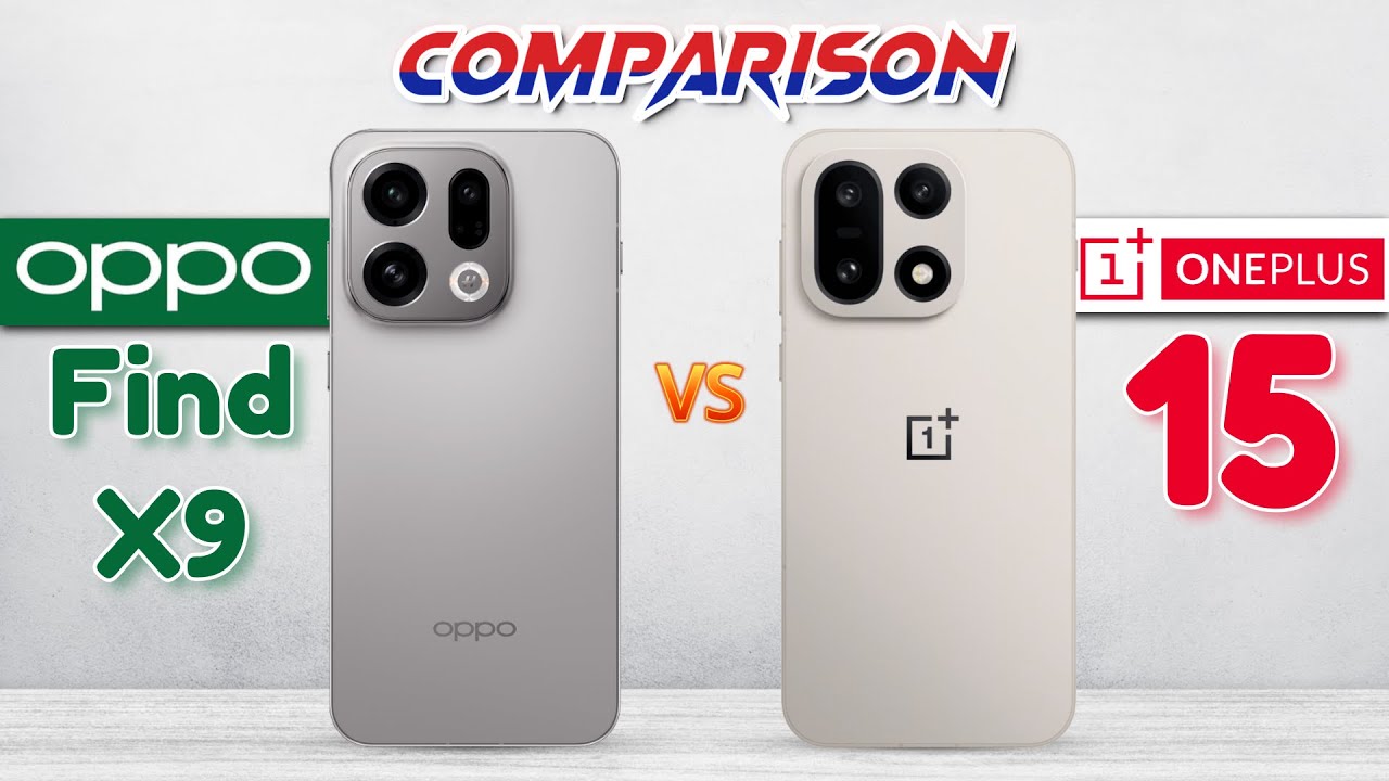 OPPO Find X9 vs OnePlus 15 : Which Phone is Best❓🤐