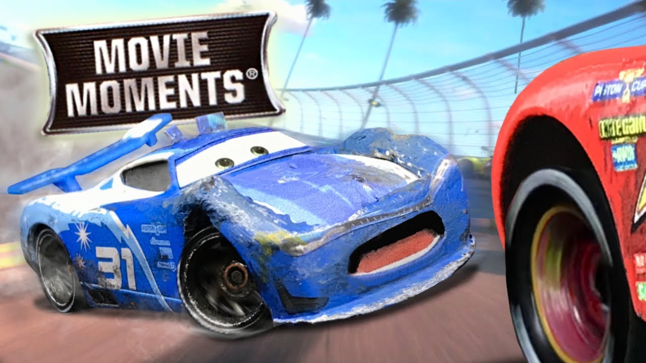 Cars 3 Race Damaged Cam Spinner & Swerving Lightning McQueen Diecast Review