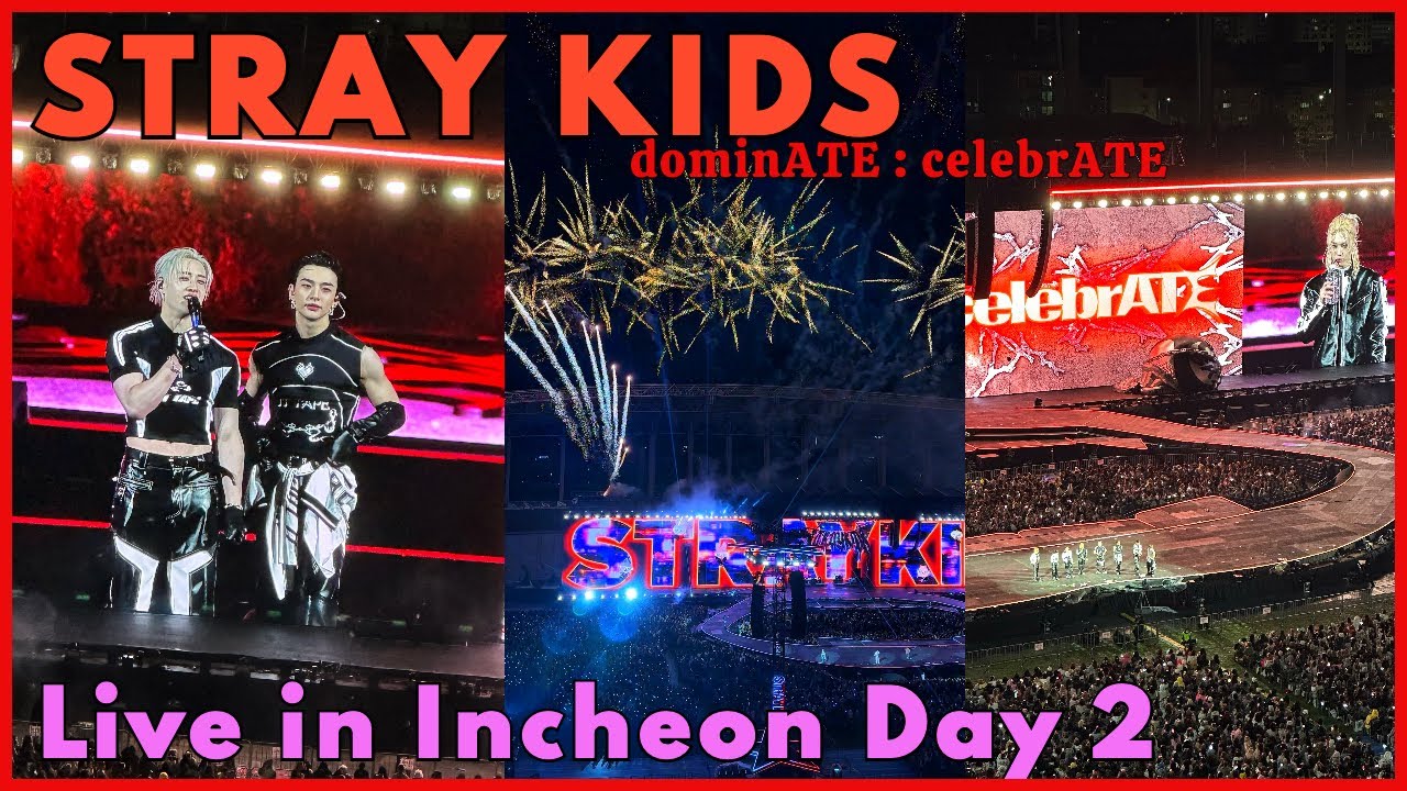 STRAY KIDS (스트레이 키즈) LIVE IN INCHEON | dominATE : celebrATE  Day 2 Concert Vlog 251019 [4K]
