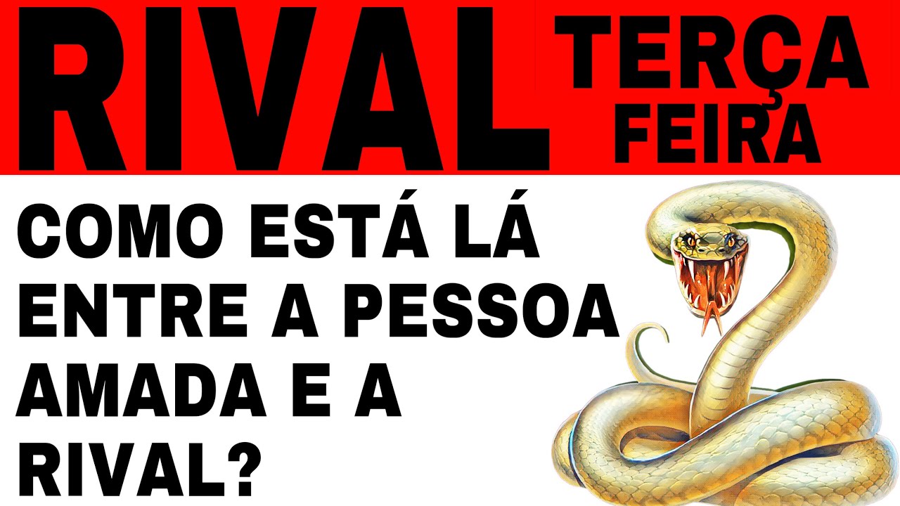 Rival com ele (a) Ser de Luz terça feira Tarot baralho cigano